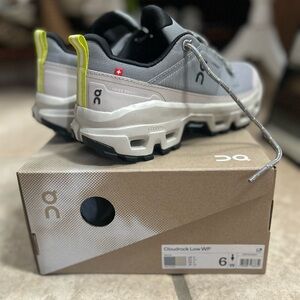 On Running Cloudrock Low WP Athletic Shoes - Gray and Black